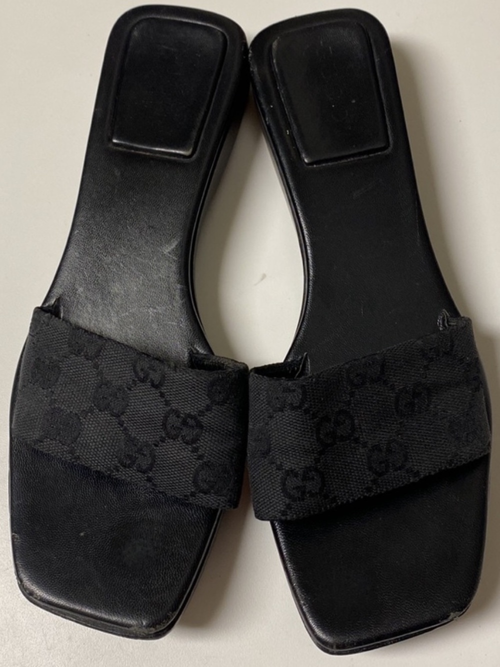 Gucci Monogram Slide Sandals